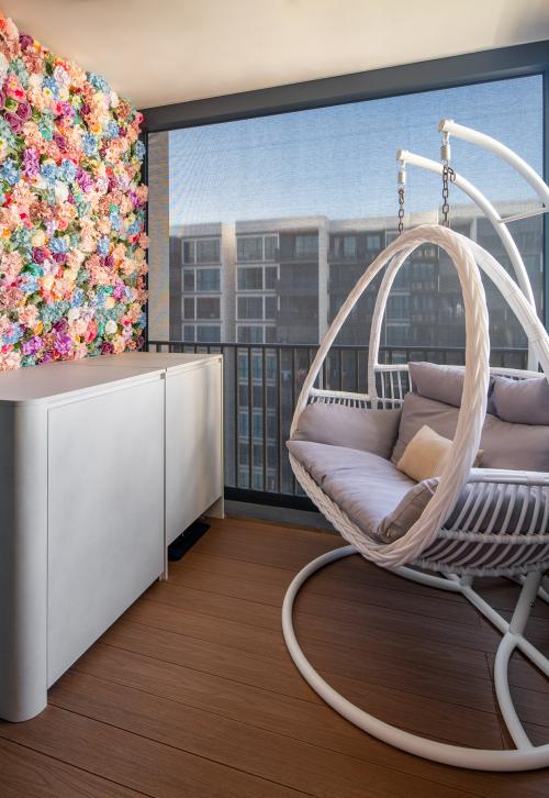 Contemporary Balcony at treasure 17