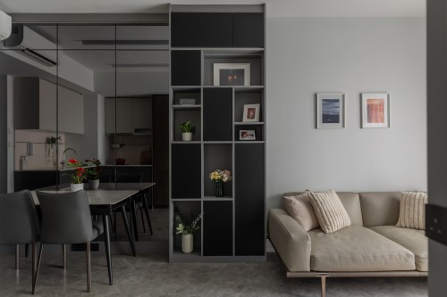 Modern Living Room at The M Condo