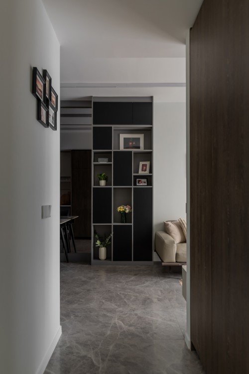 Modern Hallway at The M Condo