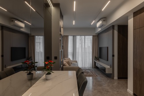 Modern Living Room at The M Condo