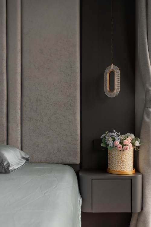 Modern Bedroom at The M Condo
