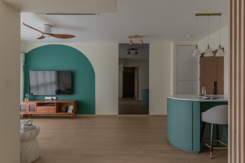 Scandinavian Living Room at Sengkang East Drive