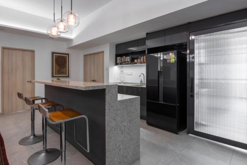Asian Home Bar at 56 Minbu Villa