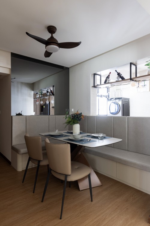 Contemporary Dining Room at Tampines Street 96
