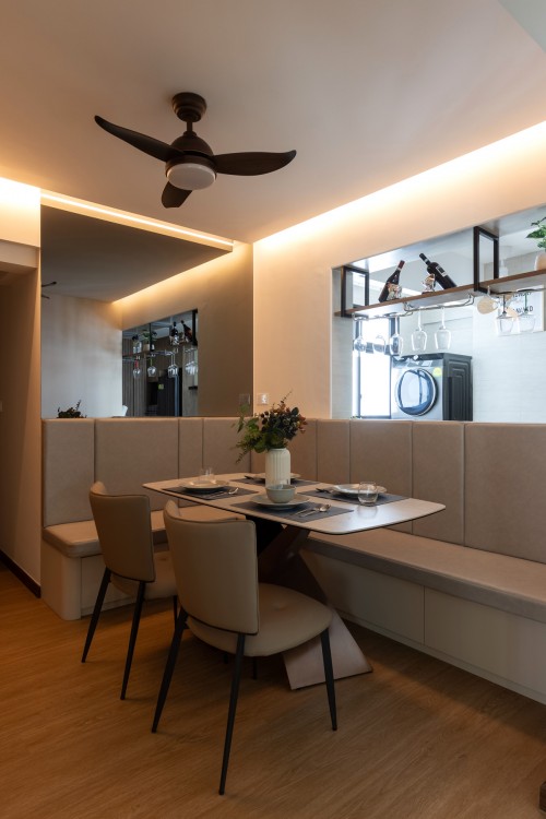 Contemporary Dining Room at Tampines Street 96
