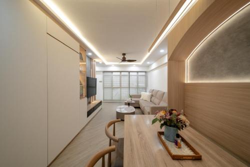 Scandinavian Living Room at Anchorvale Road