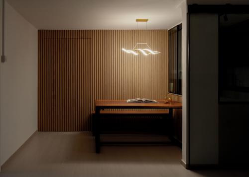 Contemporary Dining Room at 451 Fajar Rd