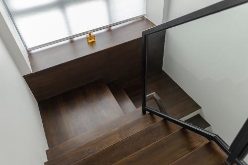 Contemporary Hallway at The Sixth Avenue Residences