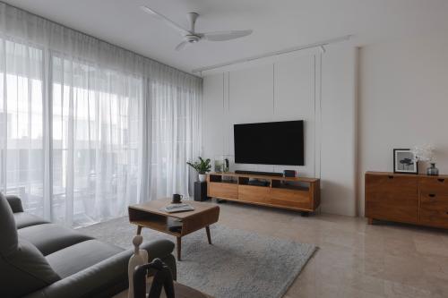 Contemporary Living Room at The Sixth Avenue Residences