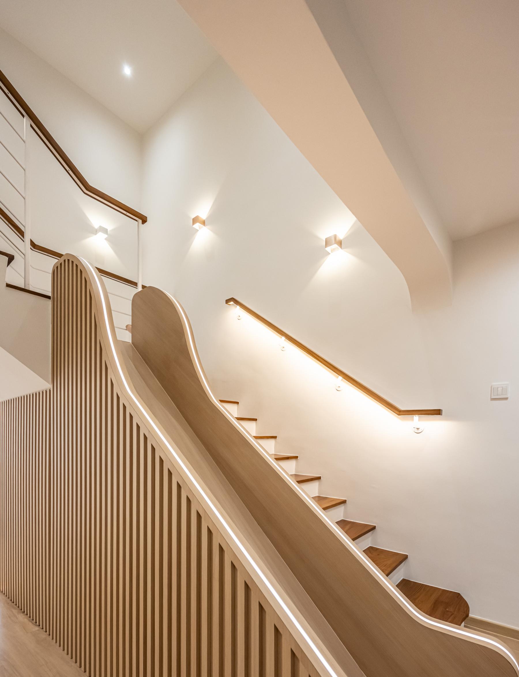Contemporary Living Room with Parquet Floor and Wood Flooring