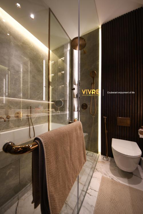 Modern Bathroom at Leedon Residence Condominium