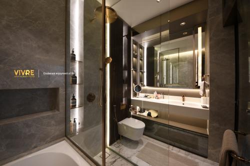 Modern Bathroom at Leedon Residence Condominium