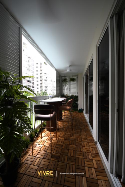 Modern Balcony at Forestville Condominium