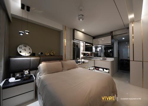 Modern Bedroom at Forestville Condominium
