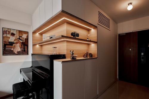 Modern Living Room at 209B Clementi Rd