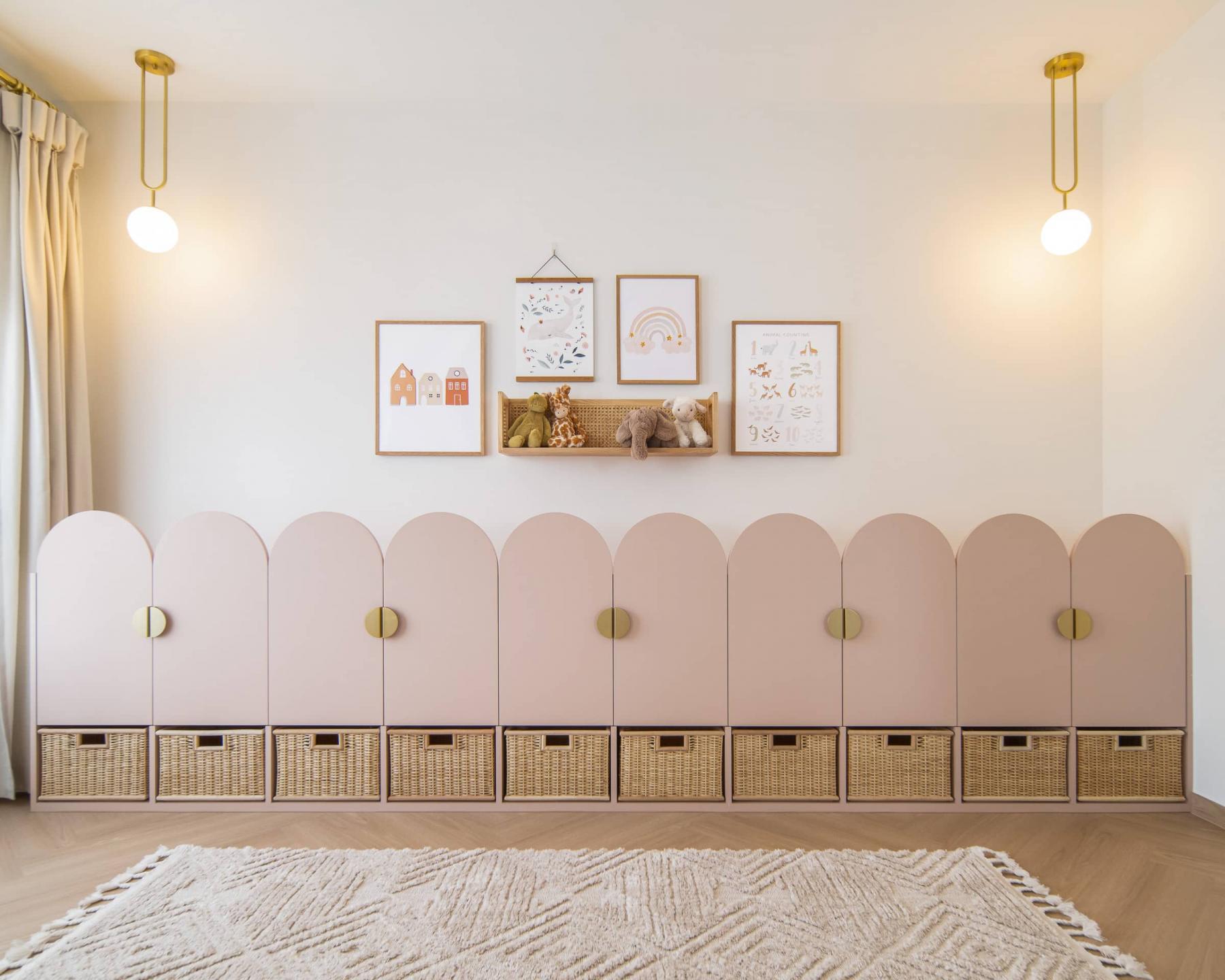 Minimalist Living Room with Carpet and Curtain