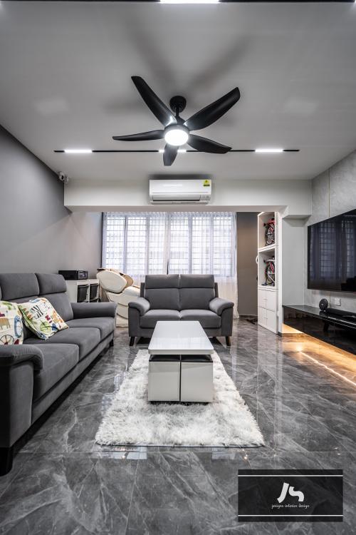 Modern Living Room at 135 Lor Ah Soo