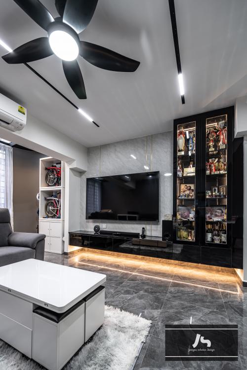 Modern Living Room at 135 Lor Ah Soo