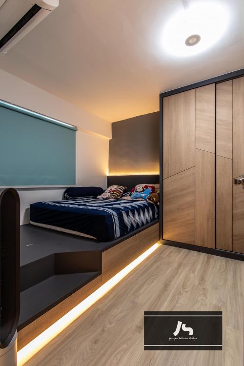 Scandinavian Bedroom at 205A Compassvale Street