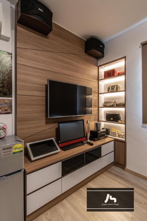 Scandinavian Living Room at 205A Compassvale Street