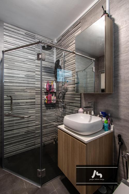 Scandinavian Bathroom at 205A Compassvale Street