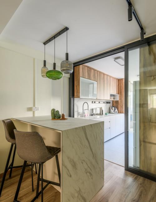 Contemporary Kitchen at Bukit Batok East Avenue 4