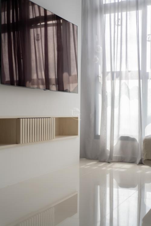 Minimalist Living Room at Strathmore Avenue