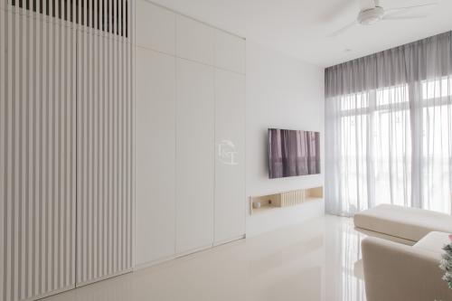 Minimalist Living Room at Strathmore Avenue