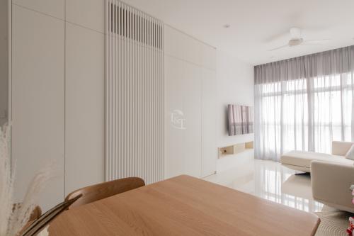 Minimalist Living Room at Strathmore Avenue