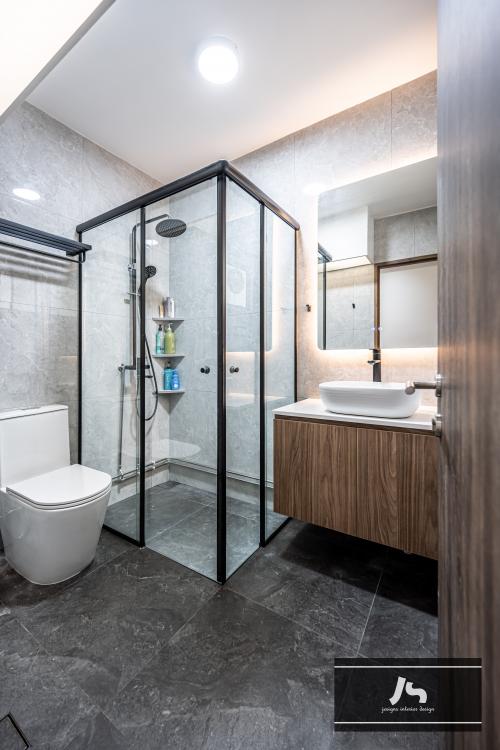 Scandinavian Bathroom at Bukit Panjang Ring Road