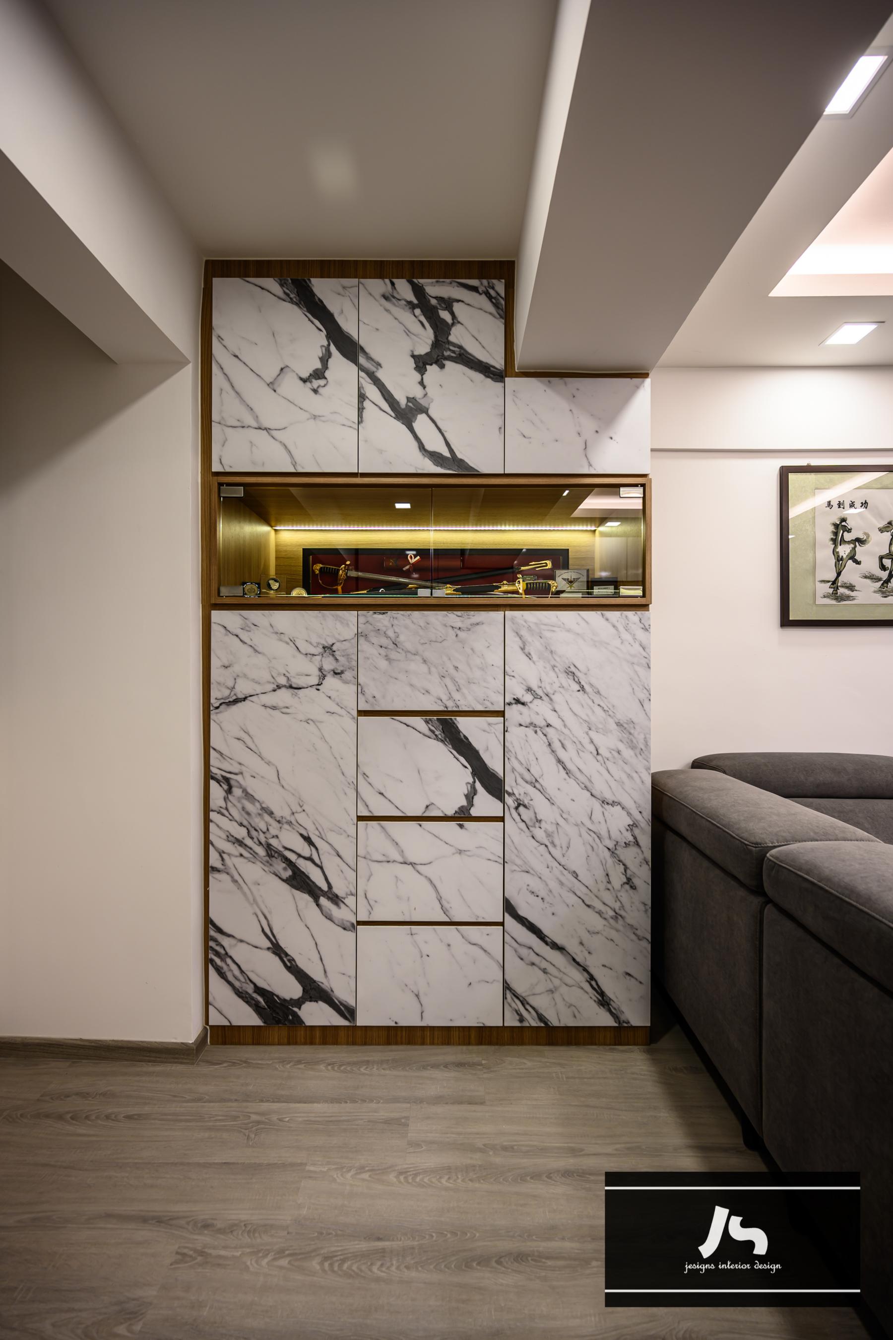 Modern Entryway with Shoe Rack and Small Storage