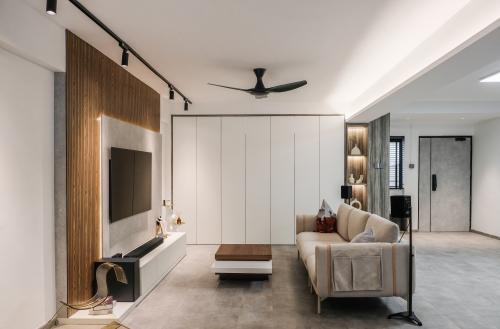 Eclectic Living Room at Serangoon