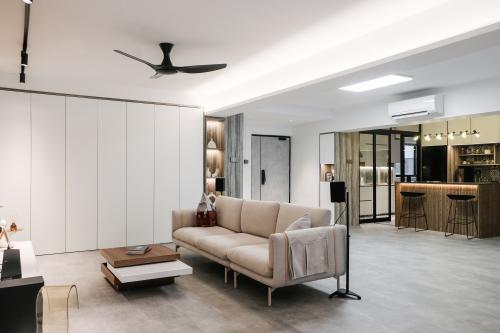 Eclectic Living Room at Serangoon