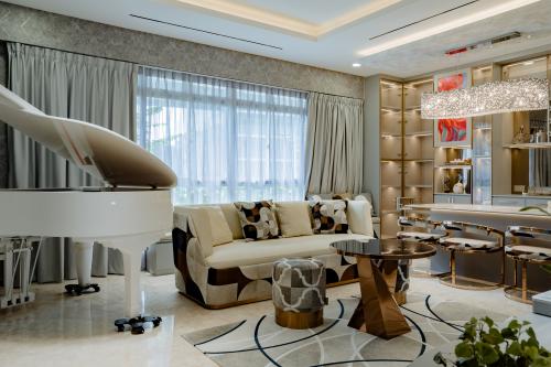 Modern Living Room at 17 Peck Hay Road