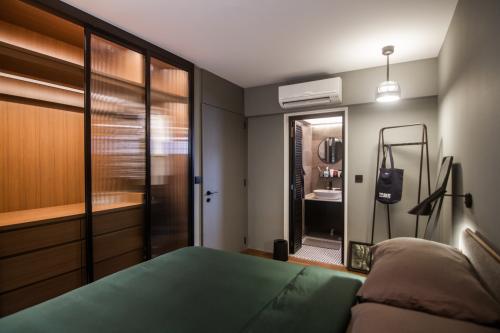 Contemporary Bedroom at Sims Place