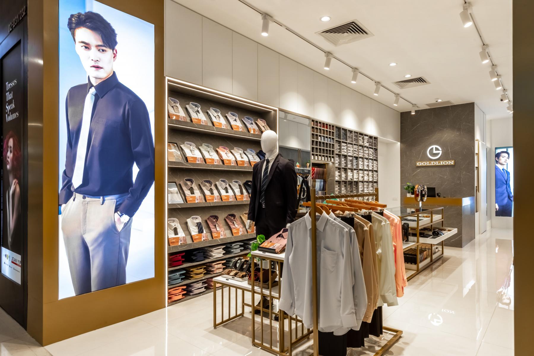 Modern Retail with Downlights and Shelving Units