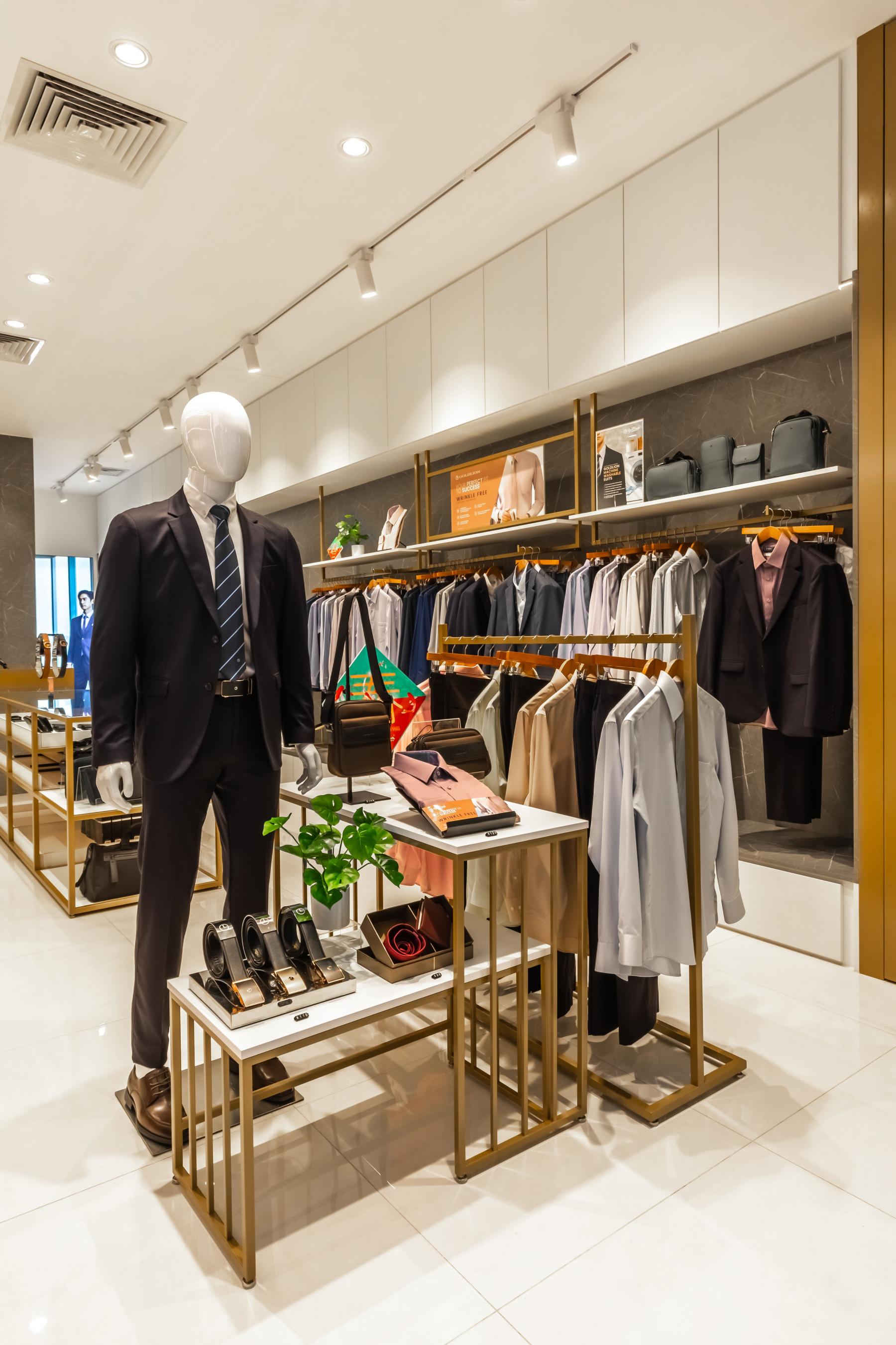 Modern Retail with Downlights and Storage Cabinets