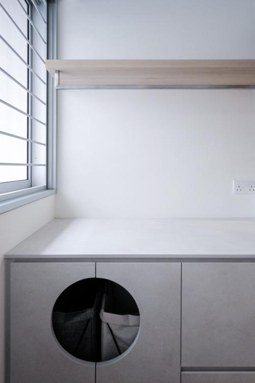 Minimalist Service Yard at Tampines North