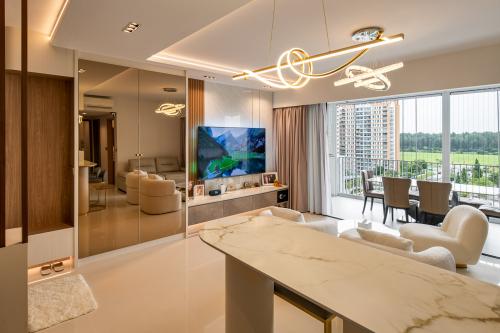 Contemporary Living Room at The terrace 80