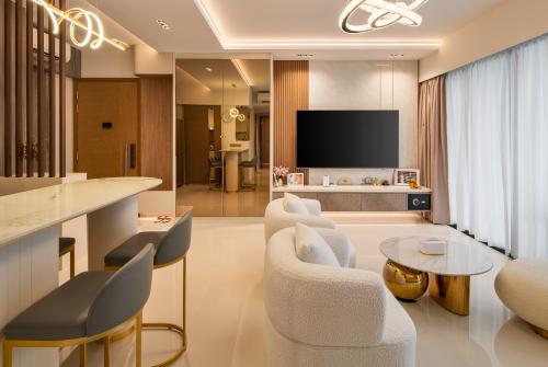Contemporary Living Room at The terrace 80