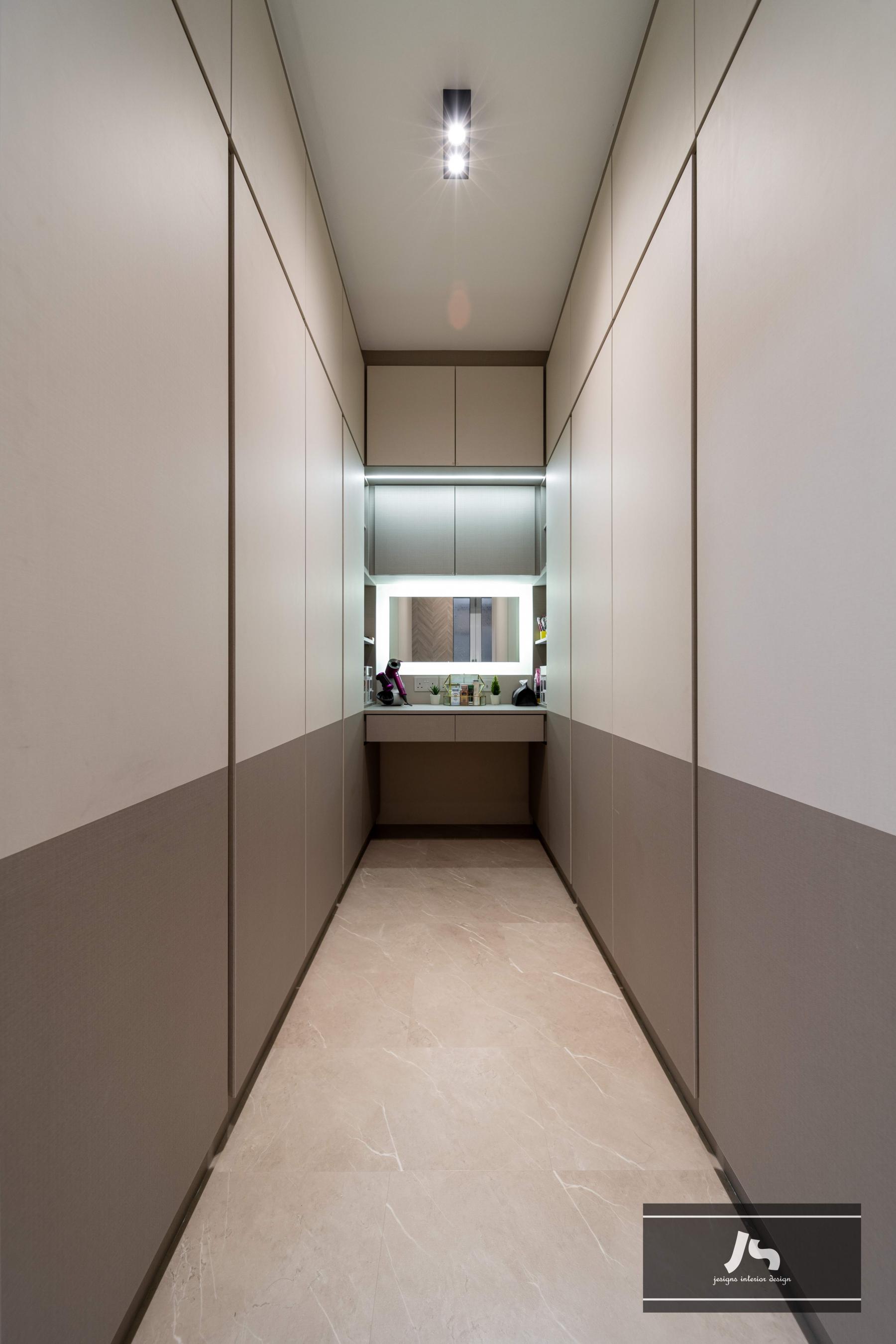 Scandinavian Bedroom with Wardrobe and Sliding Wardrobe