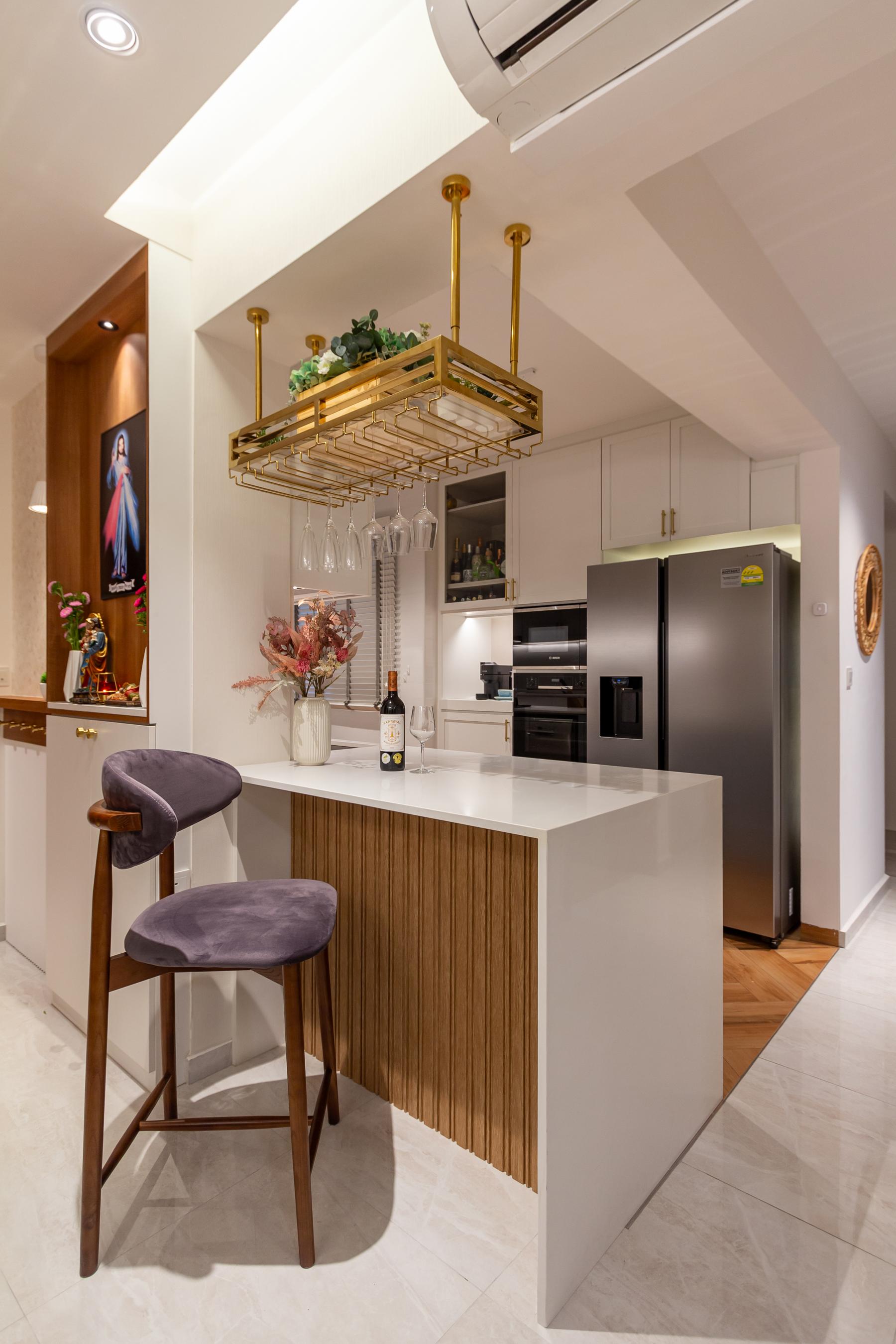 Vintage Kitchen with Dishwasher and Refrigerator