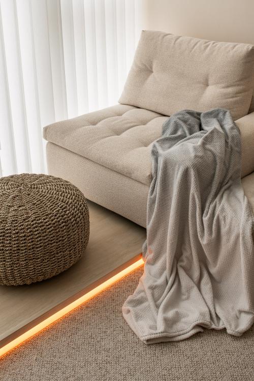 Contemporary Living Room at 76 shenton way