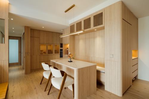 Scandinavian Dining Room at Sun-kissed Sanctuary