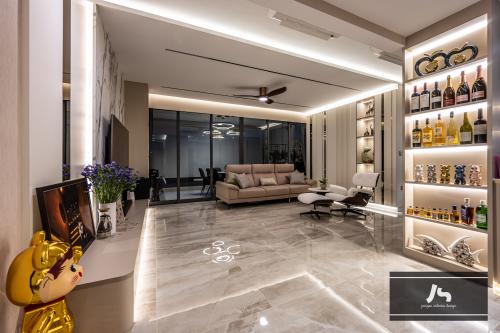 Modern Living Room at 20 Serangoon