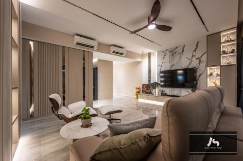 Modern Living Room at 20 Serangoon