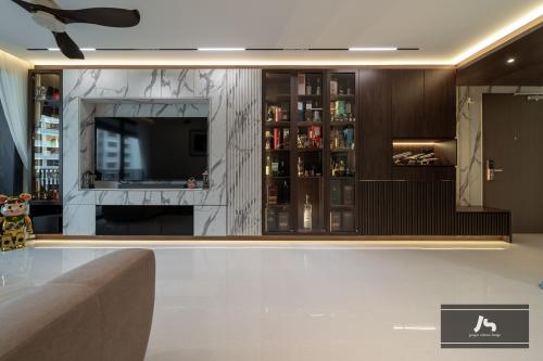 Modern Living Room at 33 Tampines Lane