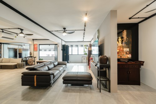 Industrial Living Room at Antique Hermitage