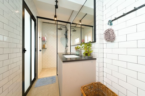Industrial Bathroom at Antique Hermitage