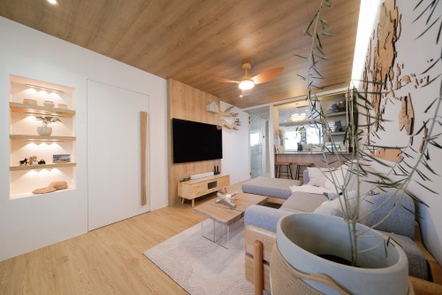 Scandinavian Living Room at Harmony Haven